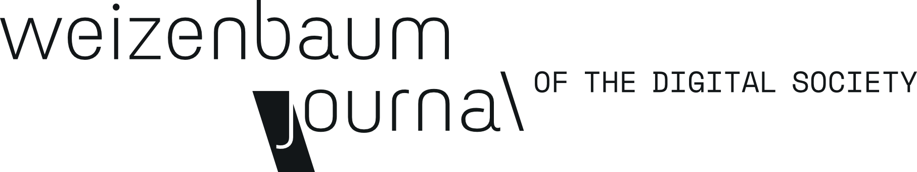 Weizenbaum Journal of the Digital Society